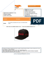 Cotización+5675+Gorra+Tapa+Plana+1800+dias++COCA+COLA+PROMOIMAGEN