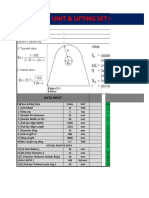 Unit & Lifting Set Calculator: Data Input Calculation & Standard Result