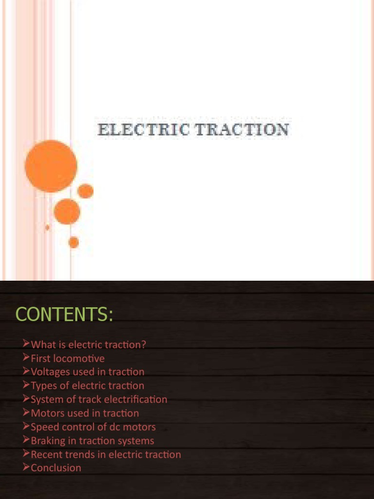 Overview of Electric Traction Systems | PDF | Electric Motor ...