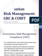 Week 2 - Information Risk Management - GRC COBIT