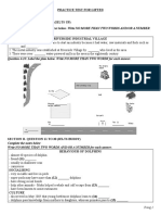 Practice Test For Gifted A. Listening Section I. Question 1 To 10 (Ielts Up)