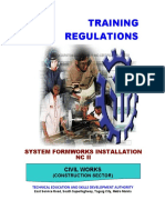 TR - System Formwork Installation NC II