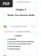 Chapter 4 Metals: Free Electron Model