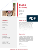 Pet Resume Example