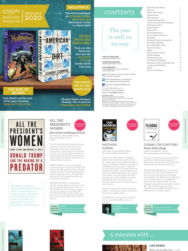 Hachette Australia's February 2020 Publicity Magazine | PDF