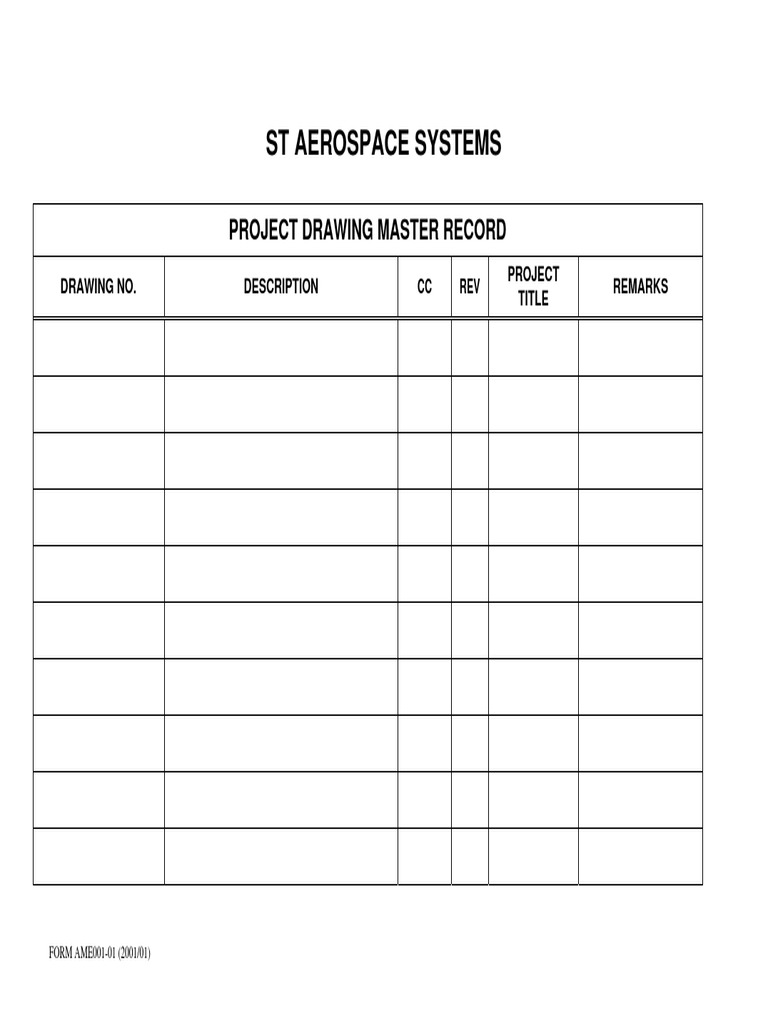 Master Sprinkler Project Drawing Record | PDF