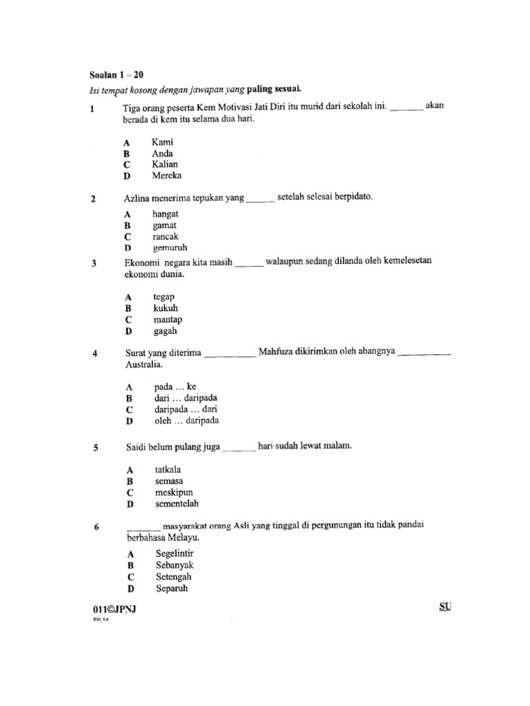 Latihan BM PDF | PDF