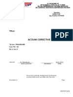 PG-05, Actiuni Corective