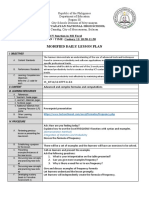 Modified Daily Lesson Plan: Meycauayan National High School