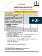 Risks For Acute Respiratory Illnesses Score A. Exposure Risks