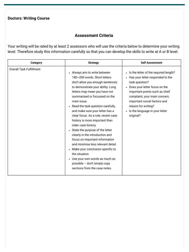 Doctors' Writing Course Guidelines | PDF | Acronym | Sentence (Linguistics)