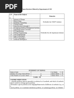 Open Electives Cse Syllabus