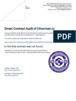 Smart Contract Audit Of: Etherchain - Io