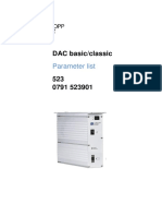 DAC Basic/classic: Parameter List