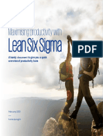 Maximising Productivity With: Lean Six Sigma