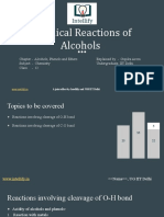 Chemical Reactions of Alochols