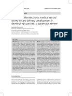 The Role of The Electronic Medical Record (EMR) in Care Delivery Development in Developing Countries: A Systematic Review