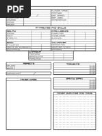 HeroQuest - Character Sheet 3 | PDF
