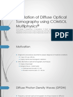 Simulation of Diffuse Optical Tomography Using COMSOL Multiphysics