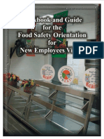 Workbook and Guide For Food Safety Orientation For New Employees