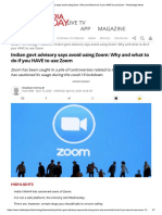 Zoom Meeting Application Information Security Measures