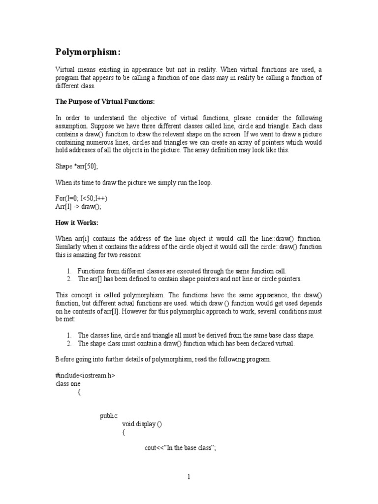 Lab 09 +Polymorphism+Reference | PDF | Class (Computer Programming ...
