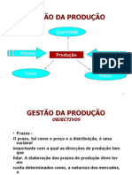 Gestão da Produção: Objetivos, Meios e Instrumentos