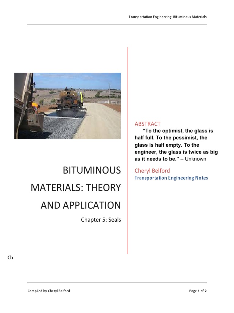 Equipment for Asphalt Seal Application | PDF | Road Surface | Road
