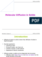 Molecular Diffusion in Solids