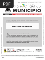 DECRETO SUSPEDENDO AS AULAS