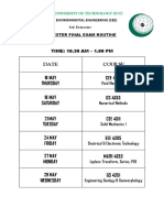 SEMESTER FINAL ROUTINE (3rd Semester) Cee17