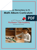 Math Album Curriculum: Lower Elementary (6-9)