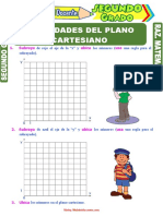 Actividades Del Plano Cartesiano para Segundo Grado de Primaria