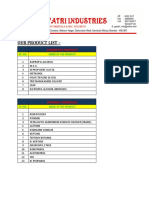 Gayatri Product List PDF