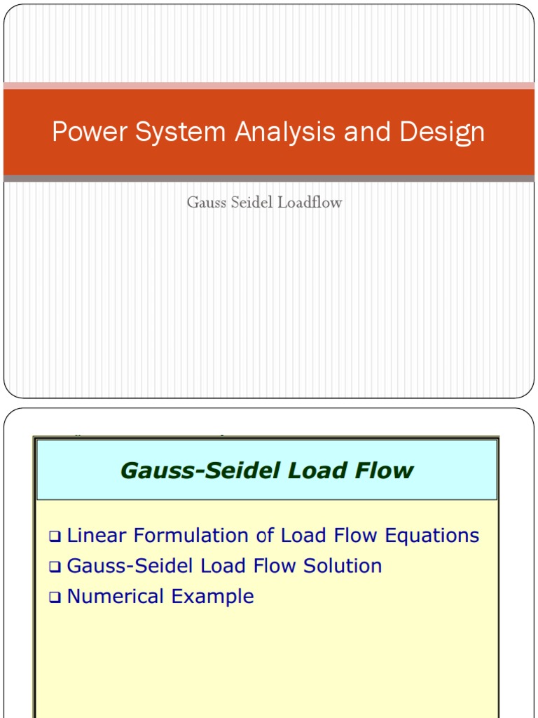 Notes 11 - Gauss Seidel Load Flow | PDF