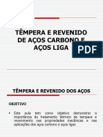 Têmpera e Revenido Dos Aços