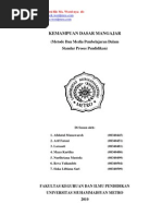 Download KEMAMPUAN DASAR MANGAJAR Metode Dan Media Pembelajaran Dalam Standar Proses Pendidikan_makalah Abdi by appror SN46911643 doc pdf