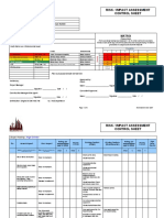 Risk / Impact Assessment Control Sheet: Matrix