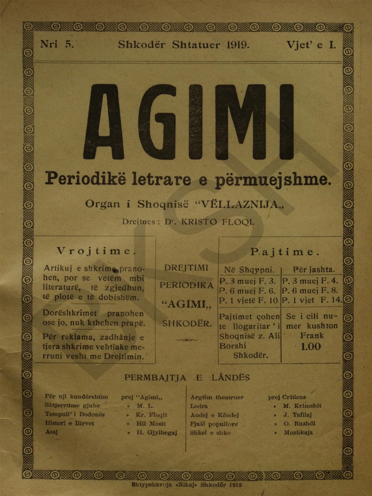 AGIMI nr.5 - 1919 PDF | PDF