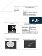 Communicative Competence Overview