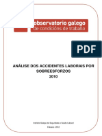 Análise dos Acidentes de Trabalho pro Sobresforço