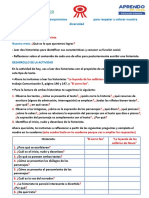 Dia 4 Asumimos Compromisos para Respetar y Valorar Nuestra Diversidad