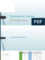 Potentiometric Titration: Data and Results