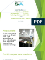 Diapositiva de Almacenamiento de Frutas y Verduras PDF
