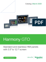 Harmony GTO: Standard and Stainless HMI Panels With 3.5" To 12.1" Screen
