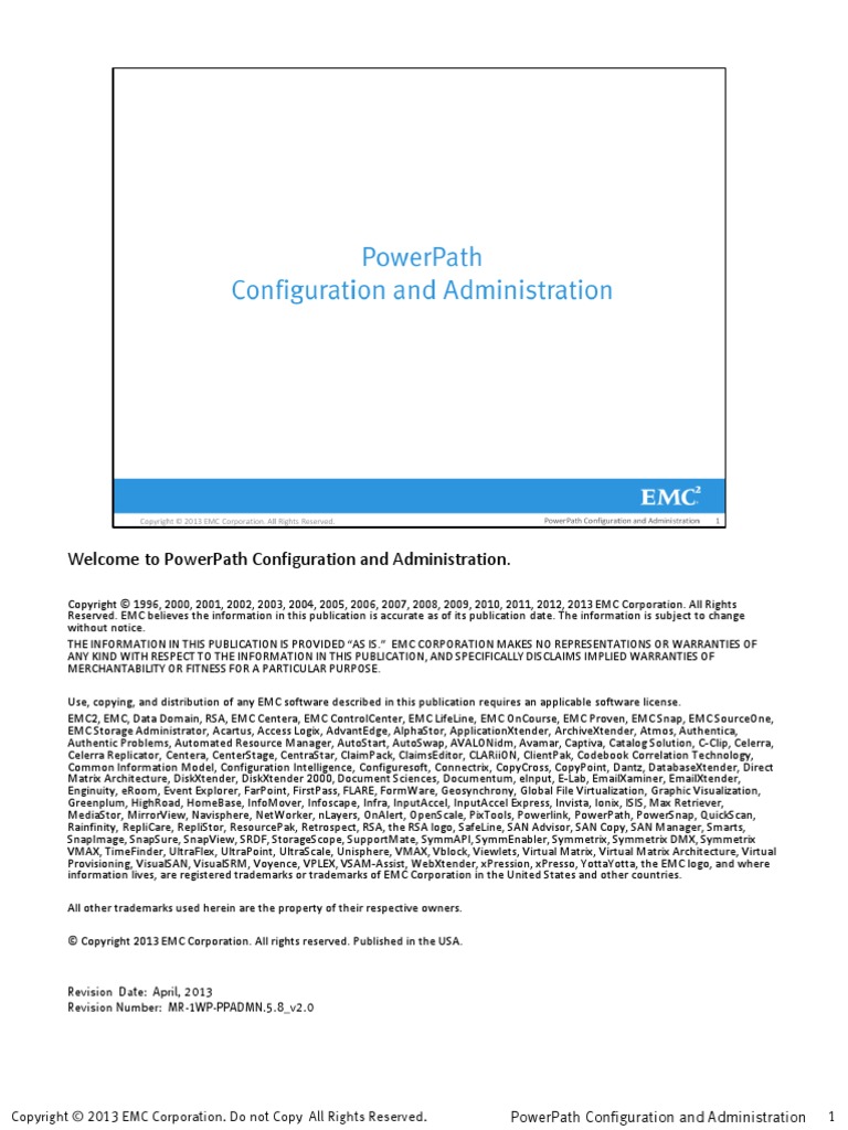 Powerpath Configuration Management Download Free PDF Command Line