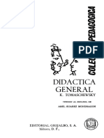 K. Tomaschewsky - Didáctica general-Grijalbo (1966)