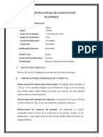 Informe de Acoso Escolar