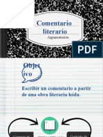 Comentario de Una Obra Literaria