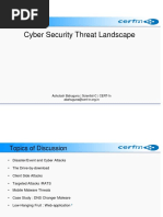 Cyber Security Threat Landscape: Ashutosh Bahuguna - Scientist-C - CERT-In